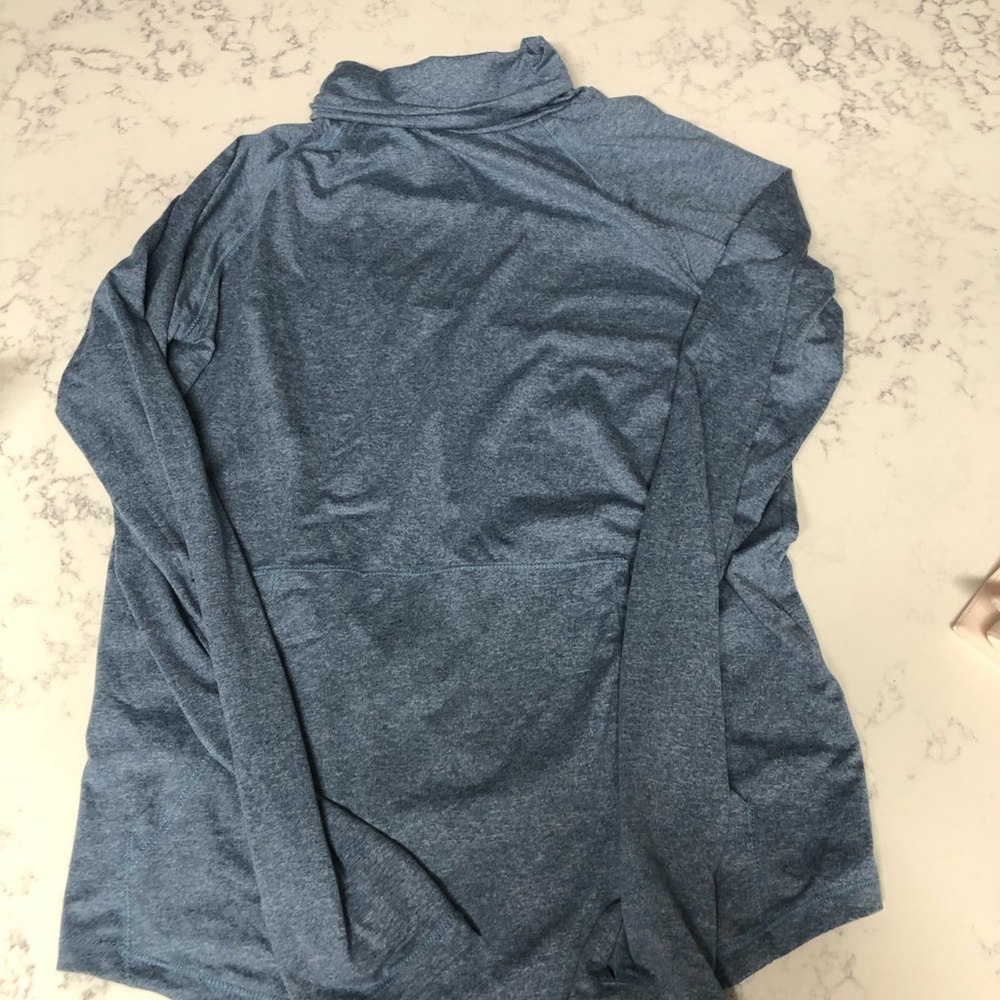 Eddie Bauer Women’s Blue Heathered Long Sleeve Athletic Top Size Small